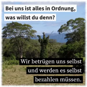 Bei uns ist alles in Ordnung, was willst du denn