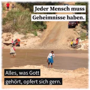 Jeder Mensch muss Geheimnisse haben