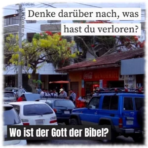 Denke darüber nach, was hast du verloren