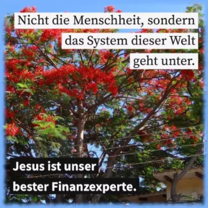 Nicht die Menschheit, sondern das System dieser Welt geht unter