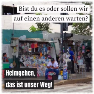 Bist du es oder sollen wir auf einen anderen warten?