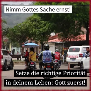 Nimm Gottes Sache ernst