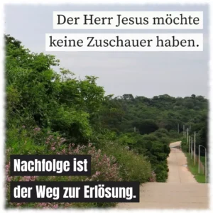 Der Herr Jesus möchte keine Zuschauer haben