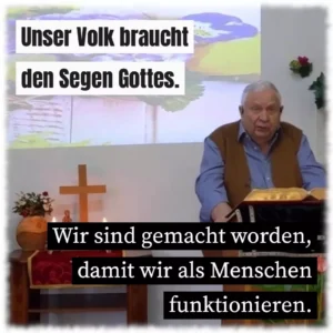 Unser Volk braucht den Segen Gottes