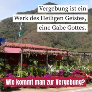 Vergebung ist ein Werk des Heiligen Geistes, eine Gabe Gottes