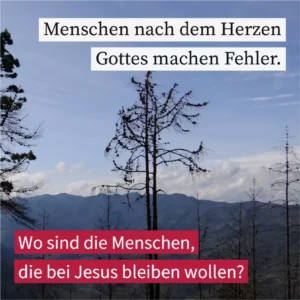 Menschen nach dem Herzen Gottes machen Fehler
