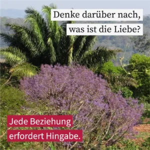 Denke darüber nach, was ist die Liebe