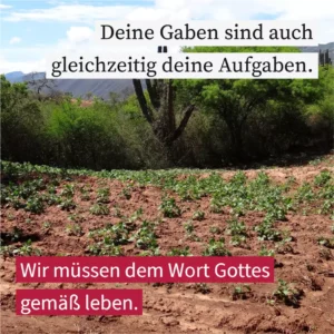 Deine Gaben sind auch gleichzeitig deine Aufgaben