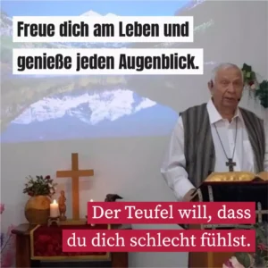 Freue dich am Leben und genieße jeden Augenblick