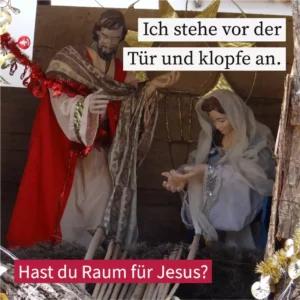 Ich stehe vor der Tür und klopfe an