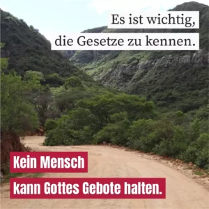 Es ist wichtig, die Gesetze zu kennen
