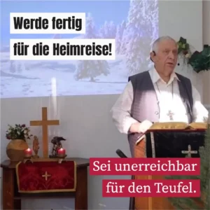 Werde fertig für die Heimreise