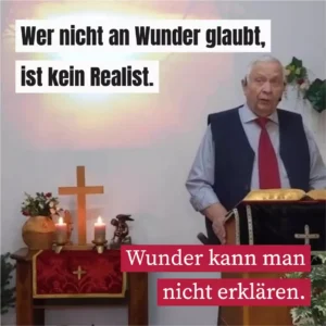 Wer nicht an Wunder glaubt, ist kein Realist