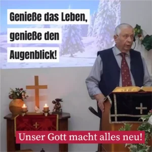 Genieße das Leben, genieße den Augenblick