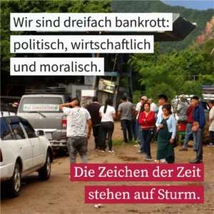 Wir sind dreifach bankrott
