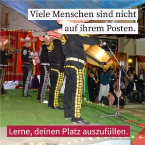 Viele Menschen sind nicht auf ihrem Posten