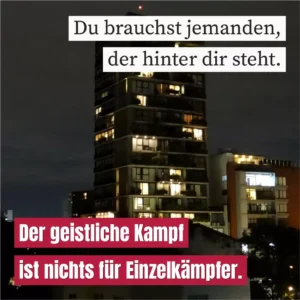 Du brauchst jemanden, der hinter dir steht
