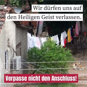 Wir dürfen uns auf den Heiligen Geist verlassen
